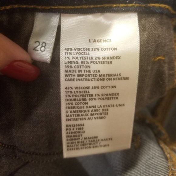 L'agence Margot High Rise Skinny Jeans - Picture 4 of 7